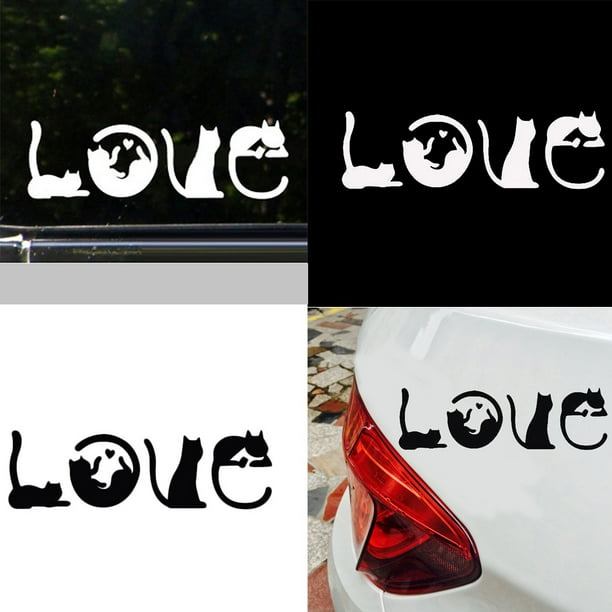Cats Truck Spell LOVE Windshield Window Car Sticker Wall Decorative Decals Cats Truck Spell LOVE Windshield Window Car Sticker Wall Decorative Decals